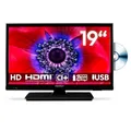 Produktbild: MEDION 47 cm (19 Zoll) HD Fernseher mit DVD-Player (perfekt für Camping Wohnmobil LKW Garten, 12V KFZ Car-Adapter, Triple Tuner Receiver, HDMI, USB, MD 819001)