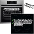 Produktbild: Backofen Set AEG mit Glaskeramikkochfeld 71 L Heißluft Aqua Cleaning Facette