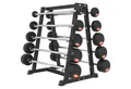 Produktbild: GORILLA SPORTS Langhantelstange Hantelablage, 113 x 89 x 79 cm, bis 400 kg Belastbar, rutschfeste Fuße, (1-tlg)