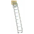 Produktbild: Dolle Alu-fix Bodentreppe Scherentreppe Mit 9 Stufen Und Stirnbrett 219-246cm Raumhöhe