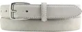 Produktbild: BELTINGER Italienischer Veloursleder-Gürtel, 25 mm breit, Damen, Damengürtel, Hosengürtel, Wildleder, Schließe Silber | Hellgrau 90cm