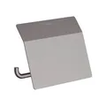 Produktbild: hansgrohe AddStoris - Toilettenpapierhalter mit Deckel, Klopapierhalter für Wandmontage, Klorollenhalter, verdeckte Befestigung, Badezimmer Zubehör, Brushed Black Chrome, 41753340