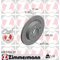 Produktbild: 2x ZIMMERMANN Bremsscheibe 610.3704.20