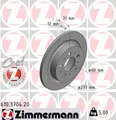 Produktbild: 2x ZIMMERMANN Bremsscheibe 610.3704.20 für VOLVO