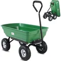 Produktbild: Gardebruk Gartenwagen 101496, Kunststoff, Kippfunktion, Luftbereifung, Traglast 300 kg