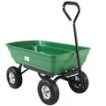 Produktbild: GARDEBRUK® Bollerwagen mit Kippfunktion 300kg Belastbar 4 Profil Gelände Räder Luftbereift Lenkachse 75L Groß Transportwagen Handwagen Gartenwagen