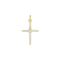Produktbild: Amor Motivanhänger Damen Anhänger, mit Zirkonia synth., 2,5 cm, Weiß, Kreuz, Kommt in Schmuck Geschenk Box, 2035555