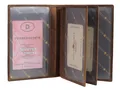 Produktbild: Greenburry Vintage Leder braun Kartenmappe Ausweismappe 16 5x12cm Geschenk Deko