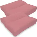 Produktbild: Loungekissen SunLounge - Outdoor Sitzkissen - Wasserabweisend, Schmutzabweisend, Bequem – Sitzauflage für Stühle, Bänke, Boden, Farbe:Fuchsia, Größe:40x40 cm (2x)