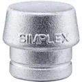 Produktbild: HALDER SIMPLEX Ersatzeinsatz Weichmetall silber 50mm