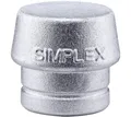 Produktbild: Gummihammer HALDER SIMPLEX Ersatzeinsatz Weichmetall silber 50mm