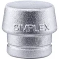 Produktbild: HALDER SIMPLEX Ersatzeinsatz Weichmetall 50mm Schlageinsatz Schonhammer Metall