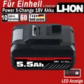 Produktbild: 18V 5,5Ah Ersatzakku Für Einhell Akku Power X-Change Lithium PXC LED New