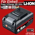 Produktbild: 18V 5,5Ah Ersatzakku Für Einhell Akku Power X-Change Lithium PXC LED New
