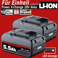 Produktbild: 2X Für Einhell Akku POWER X-CHANGE 18V 5,5Ah Lithium Ionen Ersatzakku Batterie