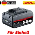 Produktbild: Für Einhell Akku POWER X-CHANGE 18Volt 5,5Ah Lithium-Ionen Ersatzakku Batteries