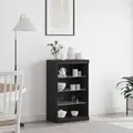 Produktbild: vidaXL Sideboard mit LED-Leuchten Schwarz Eiche 60,5x37x100 cm