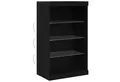 Produktbild: vidaXL Sideboard Sideboard mit LED-Leuchten Schwarz Eiche 60,5x37x100 cm (1 St)