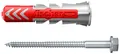 Produktbild: Fischer 535461 DuoPower S Dübel mit Schraube 10x50mm 25 Stück