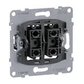 Produktbild: Legrand 765008 SEANO Einsatz Doppelwechselschalter, 10AX, Steckklemmen, beleuchtete Funktion, Kontrollfunktion