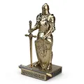 Produktbild: HDMbigmi King's Guard Ornament Ritter Statue für Schreibtisch, Desktop-Zubehör, Stifthalter, Stifthalter, Briefbeschwerer für Büro und Zuhause (Bronze)