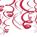 Produktbild: Amscan 67055-40-55 - Deko-Spiralen, 12 Stück, circa 56 cm, rot, Hängedekoration
