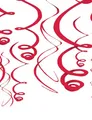 Produktbild: amscan Hängespiralen Partydeko 12 Stück rot 55,8cm