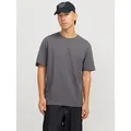 Produktbild: Jack & Jones Rundhalsshirt JJEORGANIC BASIC TEE SS O-NECK NOOS Baumwolle, regular fit grau M (50)