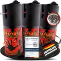 Produktbild: 3 x Wilhelm Pfefferspray 40 ml Tierabwehr Selbstverteidigung CS Gas KO Spray hochdosiert (ca. 2 Mio. Scoville) effektives Verteidigungsspray