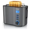 Produktbild: Arendo Toaster 2 Scheiben 800W LCD Display kurz Cool Grey
