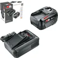 Produktbild: Bosch 18V Starter Set 4,0Ah Akku Schnellladegerät AL 18V-44 Power for All