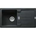 Produktbild: Franke Strata Einbauspüle STG 614-78 Onyx Handbedienung  ab 45cm 114.0303.666