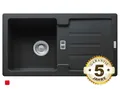 Produktbild: Franke Strata STG 614-78 Onyx Granit-Spüle Schwarz Spültisch Küchenspüle Einbau