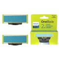 Produktbild: Philips OneBlade First Shave Klingen Gesicht Rasur Hautfreundlich 2er-Pack