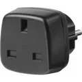 Produktbild: Reiseadapter UK/Schutzkontakt, Steckdosenadapter schwarz