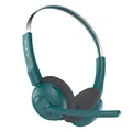 Produktbild: JLab Go Work Pop Wireless Headset mit Mikrofon, 50+ Std. Akku, Bluetooth On Ear PC Headset, kabellos mit Multipoint, für Handy und Büro, Blaugrün
