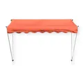 Produktbild: Grasekamp Klemmmarkise Ontario 205x130cm Orange Balkonmarkise höhenverstellbar von 200cm-320cm