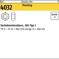 Produktbild: 100er PACK(Stk) BUFAB 004032700009040000 Sechskantmutter ISO 4032 M 4 Messing