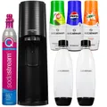 Produktbild: NEU Sodastream Wassersprudler Terra Schwarz mit 2 Flaschen Sirup Set Pepsi