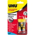 Produktbild: UHU Sekundenkleber blitzschnell Minis Gel (3 g) (45370)
