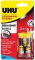 Produktbild: 45370 UHU 3 blitzschnell Minis gel Sekundenkleber 3x 1.0 g ~D~