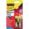 Produktbild: Sekundenkleber blitzschnell SUPERGEL 3x 1g farblos Tube UHU
