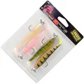 Produktbild: Fox Rage UV Zander Pro Loaded 7cm 5g 1/0-4 montierte Gummifische für Zander & Barsche, Gummiköder, Gummishads zum Jiggen & Faulenzen