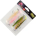 Produktbild: Fox Rage UV Zander Pro Loaded 7cm 5g - 4 montierte Gummifische, Raubfischköder