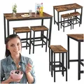 Produktbild: Küchentisch, Bartisch mit Stühlen, Set aus Tisch und 2 Stühlen für die Küche