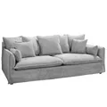 Produktbild: Riess Ambiente Großes 3-Sitzer Sofa Heaven 200cm grau Bouclé Federkern Hussensofa Moderne Couch auch als Ecksofa kombinierbar