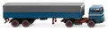 Produktbild: 1/87 Wiking MB Pritschensattelzug azurblau 0514 05