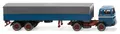Produktbild: Wiking 051405 H0 Pritschensattelzug (MB) - azurblau