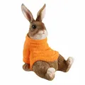 Produktbild: colourliving Hasen Deko Figuren Osterhasen Figuren Groß witzige, entspannte Osterhasen mit Pullover Deko Hasen (Orange)