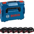 Produktbild: Bosch Professional 18V System Akku Set: 6X GBA 18V 4.0Ah (inkl. Einlage für Starter-Sets, in L-BOXX)
